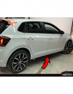 Bas de caisse 2017+ vw Volkswagen Polo mk6 Gloss black