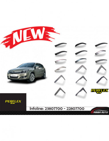 Deflecteur d'air perflex 4 pieces Opel astra h