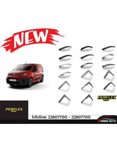 Deflecteur d'air perflex 2 pieces berlingo