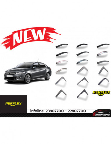 Deflecteur d'air perflex 4 pieces Citroen c elysee