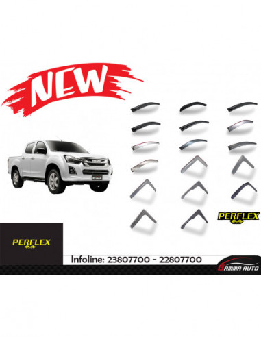 Deflecteur d'air perflex 4 pieces usuzu Isuzu DMax