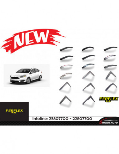 Deflecteur d'air perflex 4 pieces Ford focus