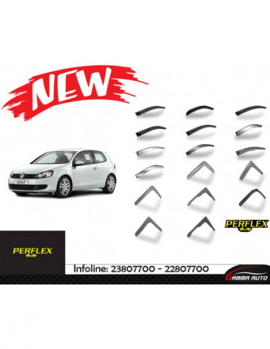 Deflecteur d'air perflex 4 pieces Volkswagen Golf 6