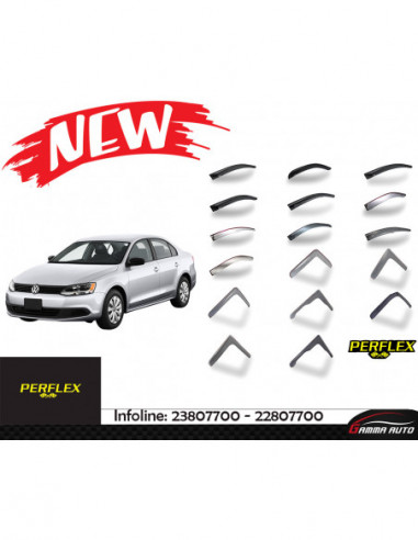Deflecteur d'air perflex 4 pieces jetta