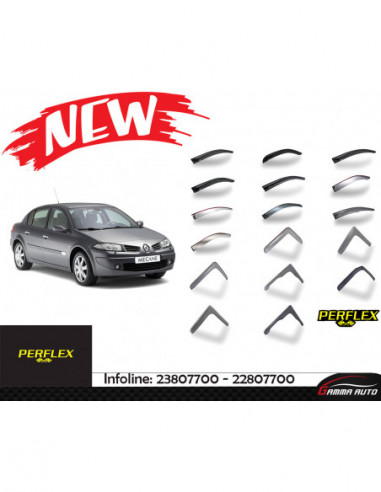 Deflecteur d'air perflex 4 pieces Renault Megane 2