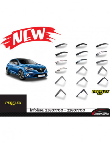 Deflecteur d'air perflex 4 pieces pieces Renault Megane 4