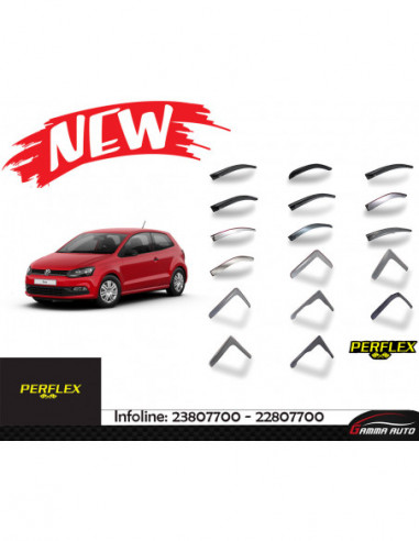 Deflecteur d'air perflex 4 pieces Volkswagen Polo 6