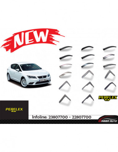 Deflecteur d'air perflex 4 pieces Seat leon