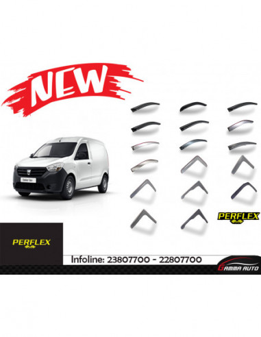 Deflecteur d'air perflex 2 pieces dacia dokker