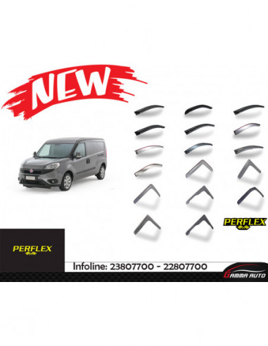Deflecteur d'air perflex 2 pieces fiat dublo