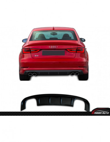 Diffuseur Audi A3 gloss black 4 sortie 2013 2016