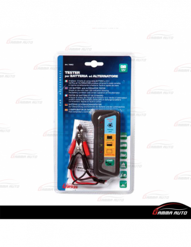 Testeur batterie alternateur 74062 Lampa
