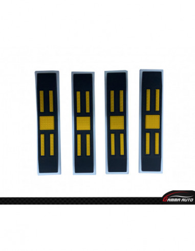 Garde porte 4 pieces noir et jaune