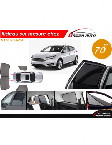 Ford focus 2016 sedan rideau voiture sur mesure made in tunisia kit arriere