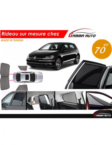 Volkswagen Volkswagen Golf 7 rideau voiture sur mesure made in tunisia kit arriere