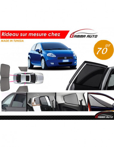Fiat Grande Punto rideau voiture sur mesure made in tunisia kit arriere