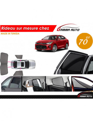 Kia Rio coupe 2016 rideau voiture sur mesure made in tunisia kit arriere