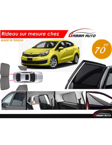 Kia Rio coupe 2019 rideau voiture sur mesure made in tunisia kit arriere