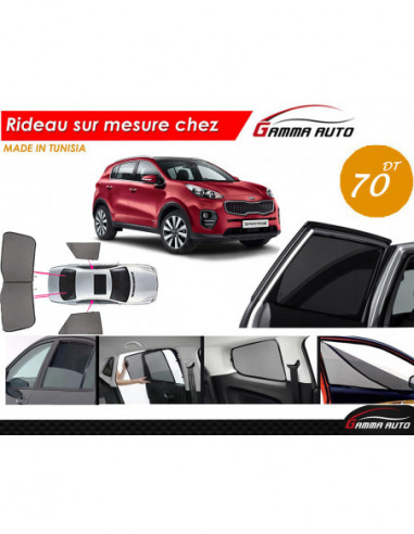 Kia Sportage 2016 rideau voiture sur mesure made in tunisia kit arriere