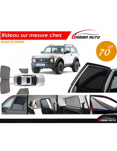 Lada niva rideau voiture sur mesure made in tunisia kit arriere
