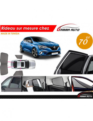 Renault Megane 4 rideau voiture sur mesure made in tunisia kit arriere