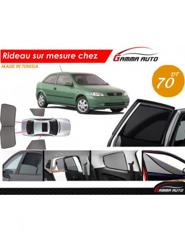 Opel astra g rideau voiture sur mesure made in tunisia kit arriere
