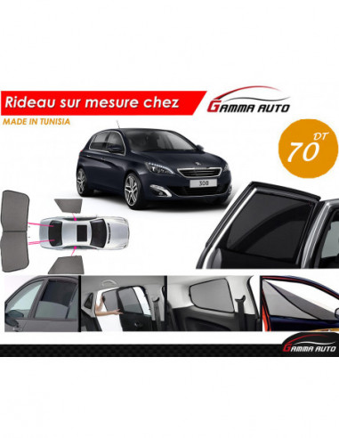 Peugeot 308 rideau voiture sur mesure made in tunisia kit arriere