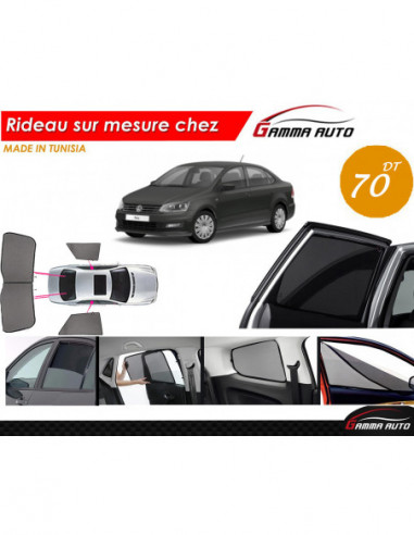 Volkswagen Volkswagen Polo 7 sedan rideau voiture sur mesure made in tunisia kit arriere