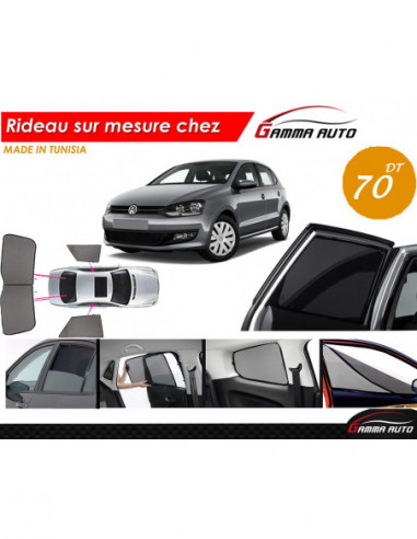 Volkswagen Volkswagen Polo 7 rideau voiture sur mesure made in tunisia kit arriere
