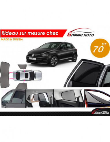 Volkswagen Volkswagen Polo 8 rideau voiture sur mesure made in tunisia kit arriere