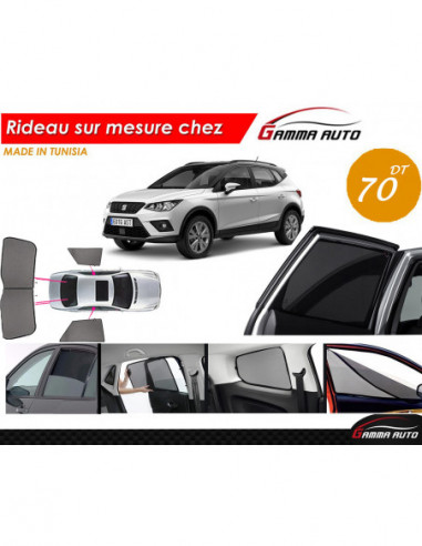 Seat arona rideau voiture sur mesure made in tunisia kit arriere