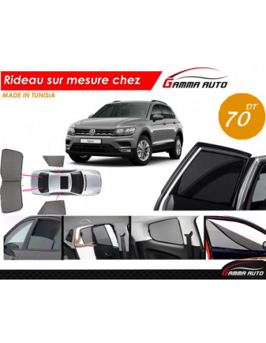 Volkswagen tiguan 2018 rideau voiture sur mesure made in tunisia kit arriere