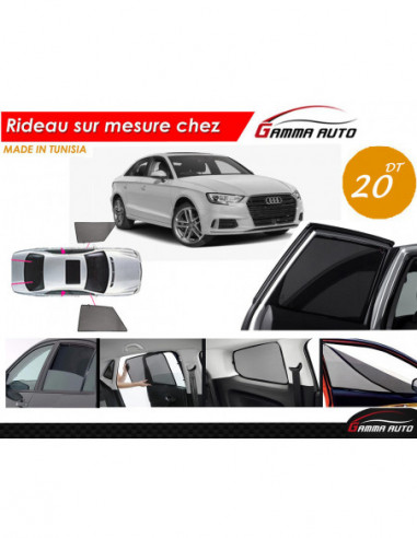 Audi A3 sedan 2018 rideau voiture sur mesure made in tunisia kit avant
