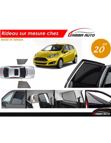 Ford fiesta rideau voiture sur mesure made in tunisia kit avant