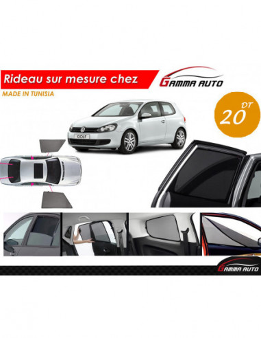 Volkswagen Volkswagen Golf 6 rideau voiture sur mesure made in tunisia kit avant