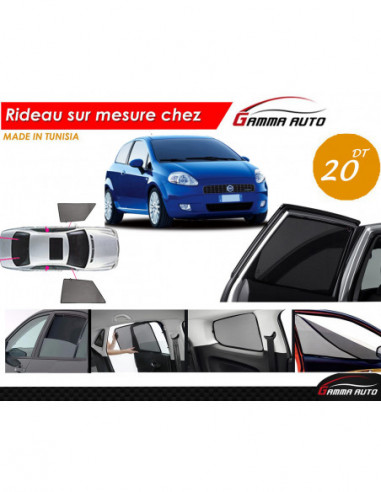 Fiat Grande Punto rideau voiture sur mesure made in tunisia kit avant