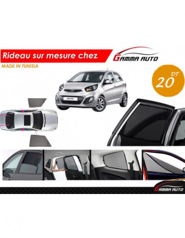 Kia picanto 2018 rideau voiture sur mesure made in tunisia kit avant