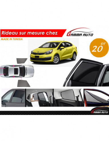 Kia Rio coupe 2016 rideau voiture sur mesure made in tunisia kit avant