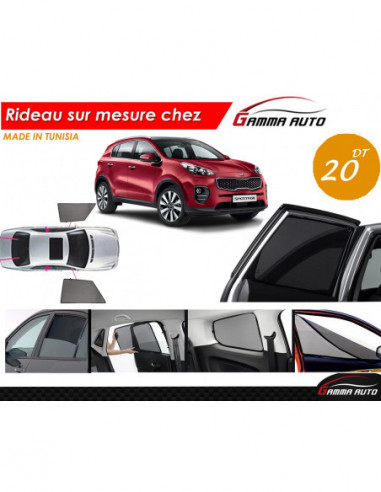 Kia Sportage rideau voiture sur mesure made in tunisia kit avant