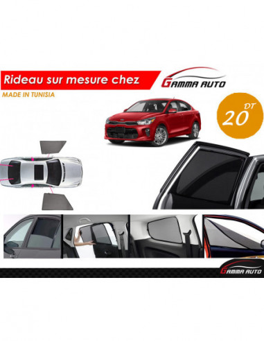 Kia Rio 2019 coupe rideau voiture sur mesure made in tunisia kit avant