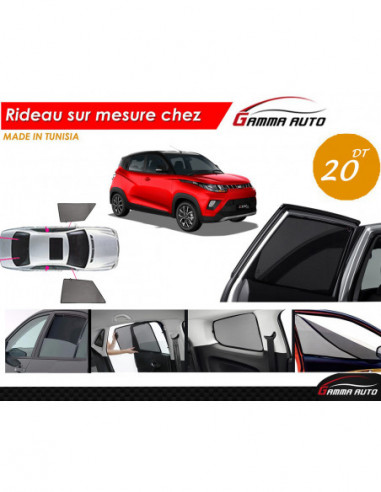 Mahindra kuv 100 rideau voiture sur mesure made in tunisia kit avant