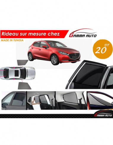 Mazda 2 rideau voiture sur mesure made in tunisia kit avant