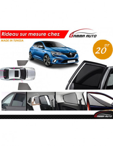 Renault Megane 4 rideau voiture sur mesure made in tunisia kit avant