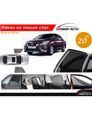 Nissan sunny rideau voiture sur mesure made in tunisia kit avant
