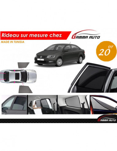 Volkswagen Volkswagen Polo 7 sedan rideau voiture sur mesure made in tunisia kit avant
