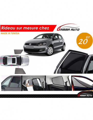 Volkswagen Volkswagen Polo 8 rideau voiture sur mesure made in tunisia kit avant