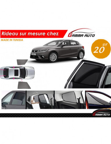 Seat Ibiza 2016 rideau voiture sur mesure made in tunisia kit avant