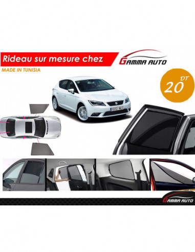 Seat leon rideau voiture sur mesure made in tunisia kit avant