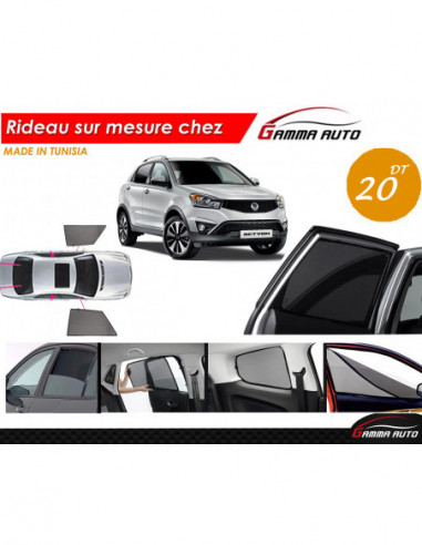 Ssangyong actyon rideau voiture sur mesure made in tunisia kit avant