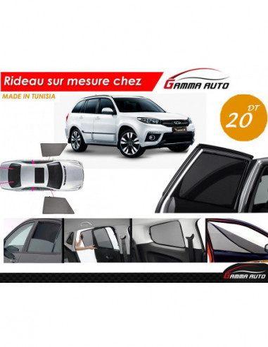 Chery Tiggo 3 rideau voiture sur mesure made in tunisia kit avant